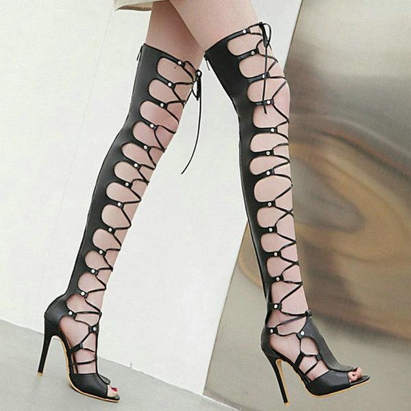 salu women's summer boots ladies platform thin high heel gladiator cross tied peep toe shoes big size 48 black white 2021
salu women's summer boots ladies platform thin high heel gladiator cross tied peep toe shoes big size 48 black white 2021