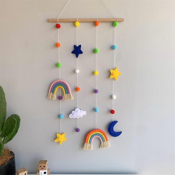 style weaves rainbow wall hanging decoration pendant ornaments hair pins po tidying belt gifts children's room decor decorative objects
style weaves rainbow wall hanging decoration pendant ornaments hair pins po tidying belt gifts children's room decor decorative objects