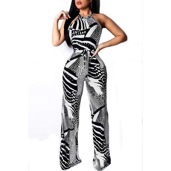 women's jumpsuits & rompers printed women fashion off shoulder halter bandage wide leg playsuits trousers holiday outfits casual set, Black;white
women's jumpsuits & rompers printed women fashion off shoulder halter bandage wide leg playsuits trousers holiday outfits casual set, Black;white