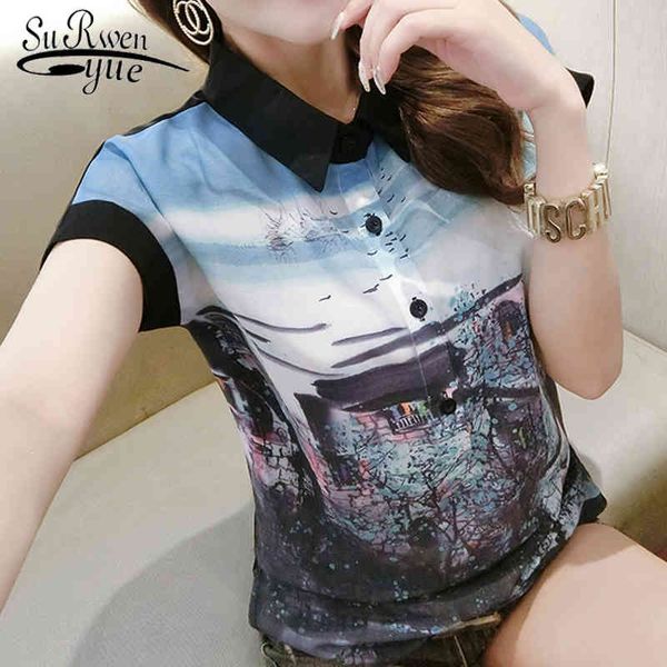 blusas mujer verano print short sleeve chiffon blouse chemisier femme blusas mujer de moda womens blouses and 4555 50 210417, White
blusas mujer verano print short sleeve chiffon blouse chemisier femme blusas mujer de moda womens blouses and 4555 50 210417, White