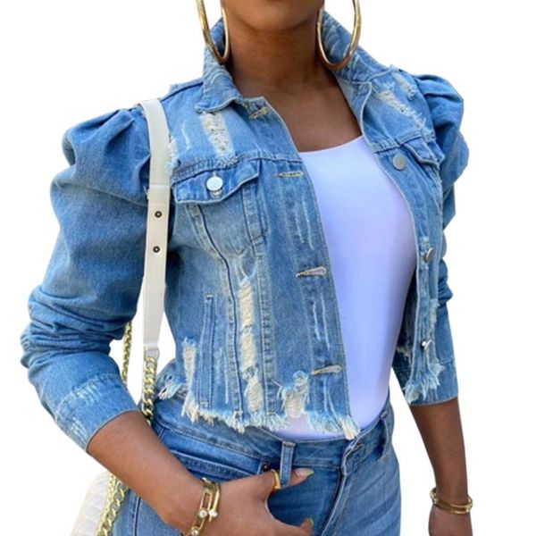 women's blouses & shirts fashion hole ripped denim autumn clothing vintage blouse women casual slim jeans button jean chemisier femme, White
women's blouses & shirts fashion hole ripped denim autumn clothing vintage blouse women casual slim jeans button jean chemisier femme, White