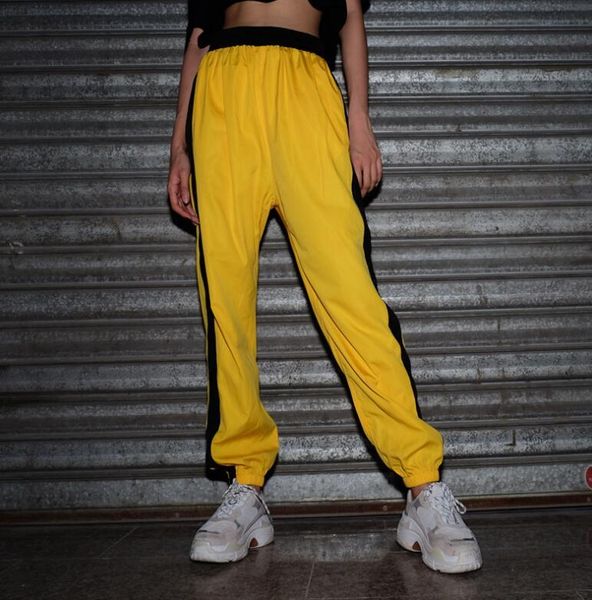 women's pants & capris 2021 autumn fashion hit color loose casual, Black;white
women's pants & capris 2021 autumn fashion hit color loose casual, Black;white