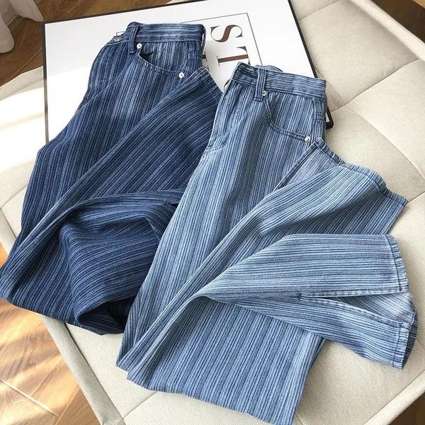 women's jeans cotton denim pants high waist straight leg casual loose spring autumn fashion plus size female trousers, Blue
women's jeans cotton denim pants high waist straight leg casual loose spring autumn fashion plus size female trousers, Blue