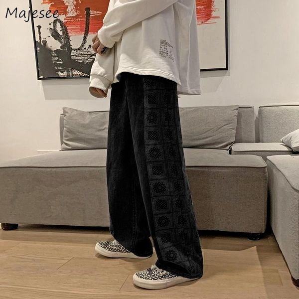men's jeans men high street black straight loose man chic ins patchwork design fashion handsome distressed trousers all-match leisure, Blue
men's jeans men high street black straight loose man chic ins patchwork design fashion handsome distressed trousers all-match leisure, Blue