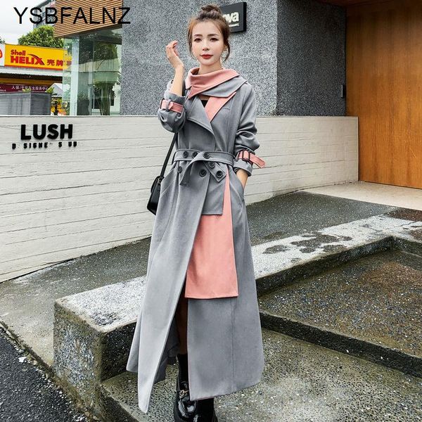 women's trench coats womens windbreaker mid-length style autumn over-the-knee super long korean loose temperament contrast color simple, Tan;black
women's trench coats womens windbreaker mid-length style autumn over-the-knee super long korean loose temperament contrast color simple, Tan;black