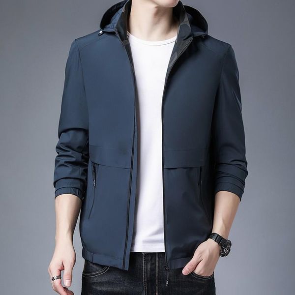 spring and autumn casual zipper hooded young middle-aged solid color stand-up collar men's straight hem jacket men jackets, Black;brown
spring and autumn casual zipper hooded young middle-aged solid color stand-up collar men's straight hem jacket men jackets, Black;brown
