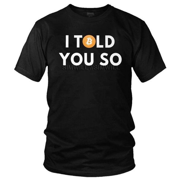 men's t-shirts tvoe i told you so fun t-shirt men streetwear t shirt short sleeve cotton hodl to the moon btc tshirt cool tees, White;black
men's t-shirts tvoe i told you so fun t-shirt men streetwear t shirt short sleeve cotton hodl to the moon btc tshirt cool tees, White;black