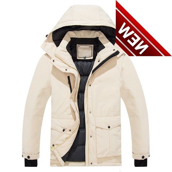 men's down jacket winter warm windproof waterproof coat detachable hooded parka padded outwear male clothes, Black
men's down jacket winter warm windproof waterproof coat detachable hooded parka padded outwear male clothes, Black