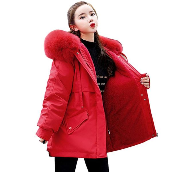 women's down & parkas 2021 padded jacket middle long thickened loose winter cotton with big collar fur 801l, Black
women's down & parkas 2021 padded jacket middle long thickened loose winter cotton with big collar fur 801l, Black