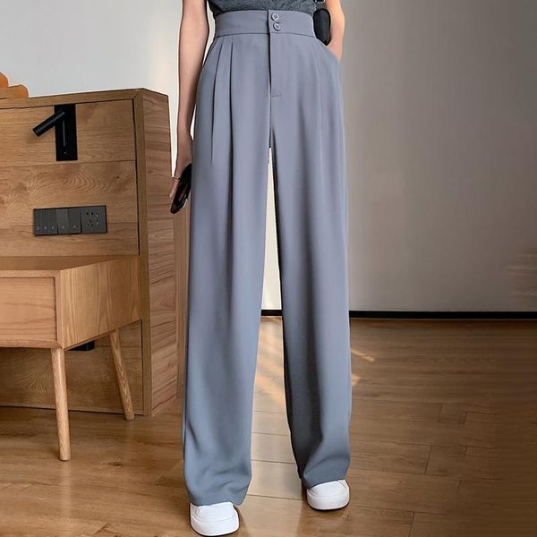 solid lengthen wide leg women's pants high waist loose straight trousers for female 2021 spring summer casual mopping pant & capris, Black;white
solid lengthen wide leg women's pants high waist loose straight trousers for female 2021 spring summer casual mopping pant & capris, Black;white