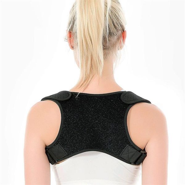 adjustable back posture corrector clavicle spine shoulder lumbar brace support belt, Black;blue
adjustable back posture corrector clavicle spine shoulder lumbar brace support belt, Black;blue