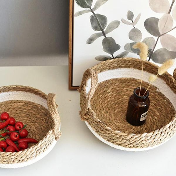 storage baskets hand-woven straw basket tabledebris key cosmetics coffee toy container home decoration
storage baskets hand-woven straw basket tabledebris key cosmetics coffee toy container home decoration