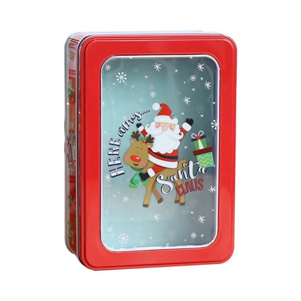gift wrap rust resistant santa claus pattern clear window cookies tin for kids
gift wrap rust resistant santa claus pattern clear window cookies tin for kids