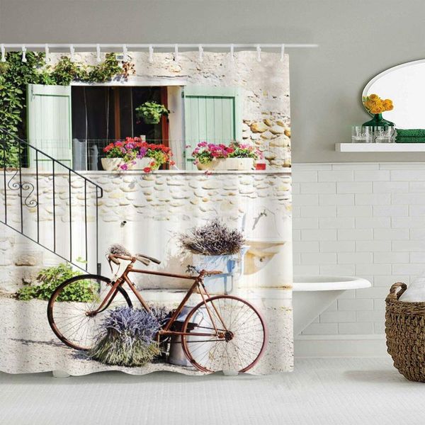 shower curtain bicycle european french mediterranean rural stone house with bike countryside provence day waterproof bath
shower curtain bicycle european french mediterranean rural stone house with bike countryside provence day waterproof bath