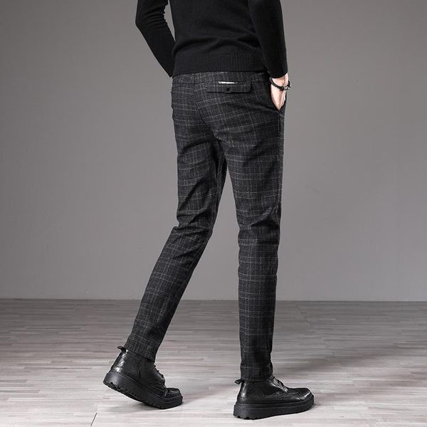 men's pants 2021 england plaid and dress men sanding male trousers spring autumn long, Black
men's pants 2021 england plaid and dress men sanding male trousers spring autumn long, Black