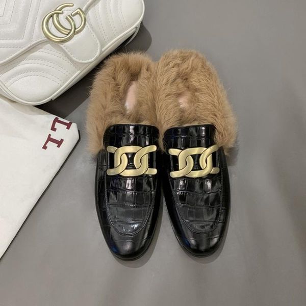 boots womens metal decor real fur loafers flats warm winter mules genuine leather shoes slip on black white 2021
boots womens metal decor real fur loafers flats warm winter mules genuine leather shoes slip on black white 2021