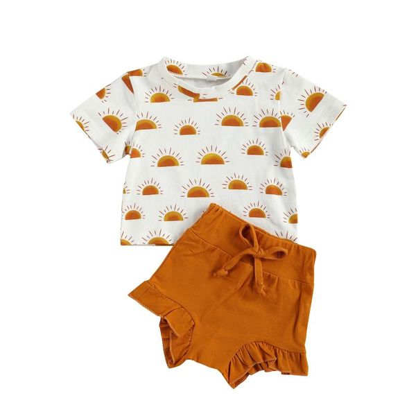 clothing sets pudcoco 2021 summer 0-24m baby girl 2pcs set sun printed short sleeve t-shirt bow ruffled shorts toddler infant outfit, White
clothing sets pudcoco 2021 summer 0-24m baby girl 2pcs set sun printed short sleeve t-shirt bow ruffled shorts toddler infant outfit, White