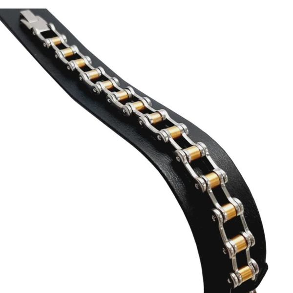 link, chain biker link bracelets motorcycle bicycle style stainless steel bracelet for mens jewelry, Black
link, chain biker link bracelets motorcycle bicycle style stainless steel bracelet for mens jewelry, Black