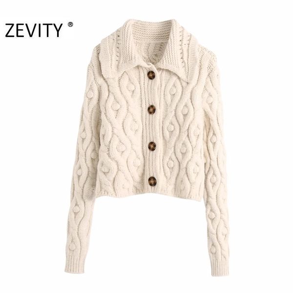 zevity women fashion ball appliques twist knitting cardigan sweater female single breasted casual slim chic autumn s423 210419, White;black
zevity women fashion ball appliques twist knitting cardigan sweater female single breasted casual slim chic autumn s423 210419, White;black