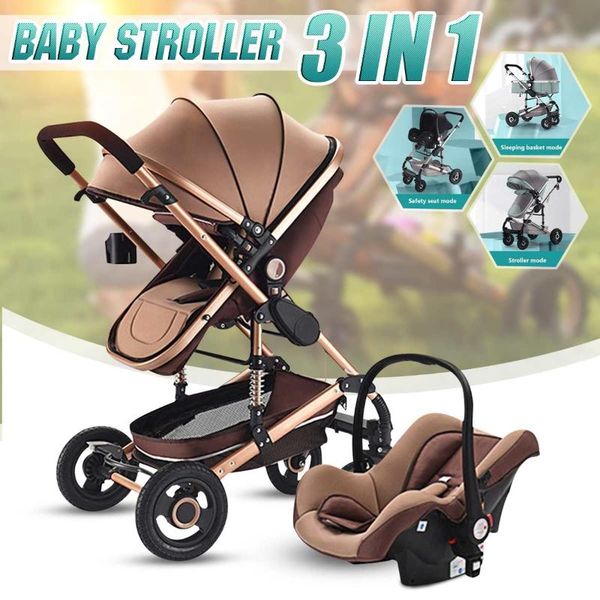 luxury baby stroller 3 in 1 portable travel carriage folding prams aluminum frame high landscape car for born strollers#
luxury baby stroller 3 in 1 portable travel carriage folding prams aluminum frame high landscape car for born strollers#