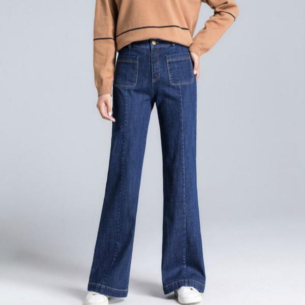 women's jeans 2021 autumn and winter office lady cotton stretch snow wear warm female women girls brand flare pants clothes, Blue
women's jeans 2021 autumn and winter office lady cotton stretch snow wear warm female women girls brand flare pants clothes, Blue