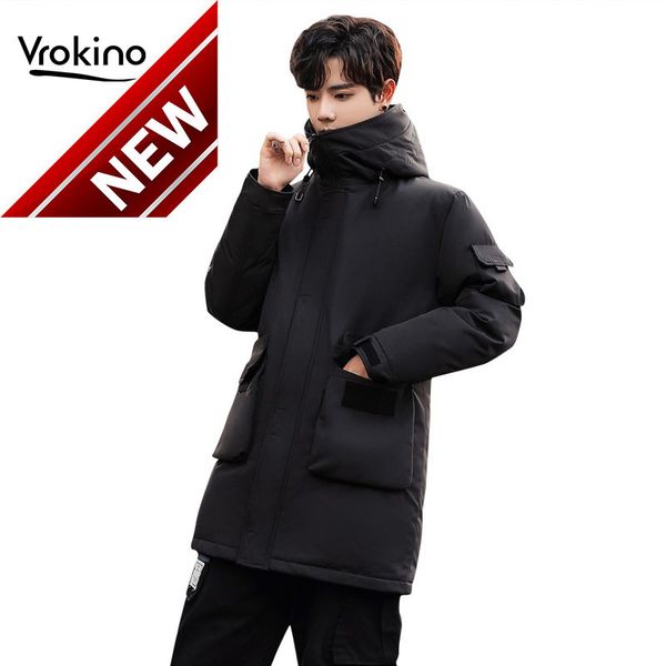 vrokino new 2021 winter jacket men's fashion down thicken warm high-quality white duck brand clothing, Black
vrokino new 2021 winter jacket men's fashion down thicken warm high-quality white duck brand clothing, Black