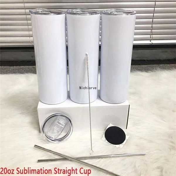 Fast Ship 20oz Sublimation White Tumbler Drinkware With Straw Lid Straight Skinny Doubel Wall Stainless steel Water Cup, White 20oz
Fast Ship 20oz Sublimation White Tumbler Drinkware With Straw Lid Straight Skinny Doubel Wall Stainless steel Water Cup, White 20oz