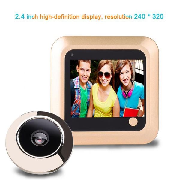doorbells 2.4 inch 240*320 digital door doorbell lcd color screen 145 degree peephole viewer eye outdoor bell anti theft
doorbells 2.4 inch 240*320 digital door doorbell lcd color screen 145 degree peephole viewer eye outdoor bell anti theft