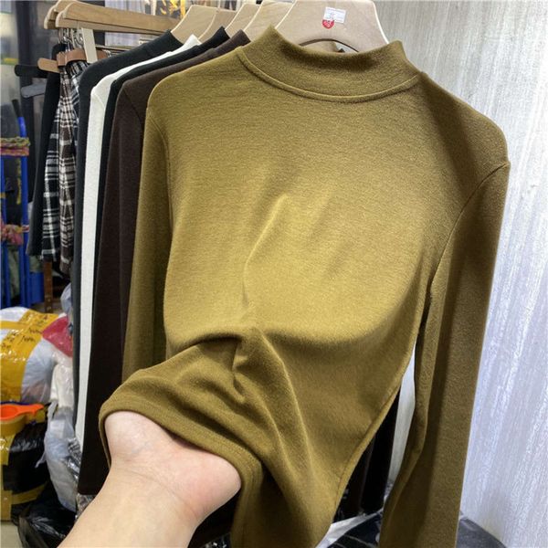 women's sweaters hoodies german cashmere half high collar base coat for women in autumn and winter 0n7g, White;black
women's sweaters hoodies german cashmere half high collar base coat for women in autumn and winter 0n7g, White;black