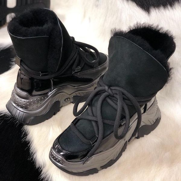 boots cotton can be used with leather 20 winter sheepskin wool one-piece anti-skid soles and handsome show, Black
boots cotton can be used with leather 20 winter sheepskin wool one-piece anti-skid soles and handsome show, Black
