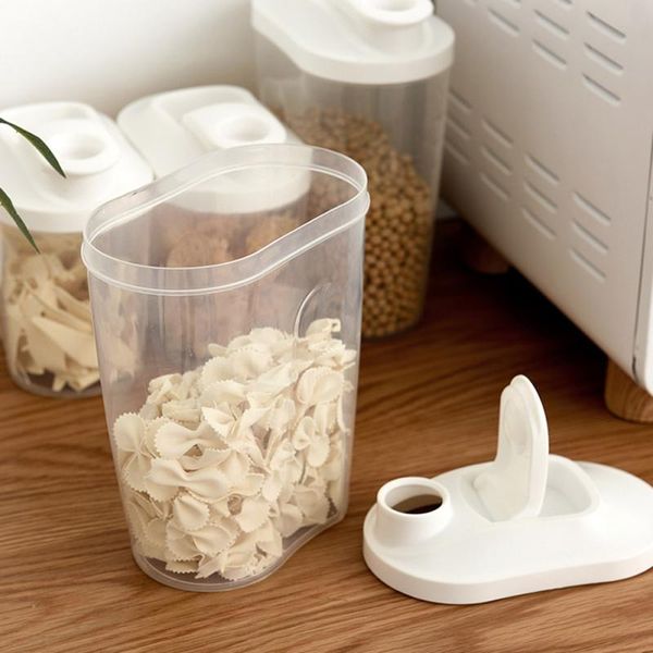 storage bottles & jars plastic cereal dispenser cupboard boxes home kitchen food grain rice container with cover 1000ml /1500mll
storage bottles & jars plastic cereal dispenser cupboard boxes home kitchen food grain rice container with cover 1000ml /1500mll