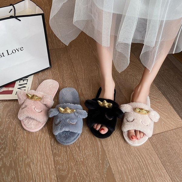 fashion winter slippers faux fur women warm shoes woman slip on flip flops female slides plus size, Black
fashion winter slippers faux fur women warm shoes woman slip on flip flops female slides plus size, Black
