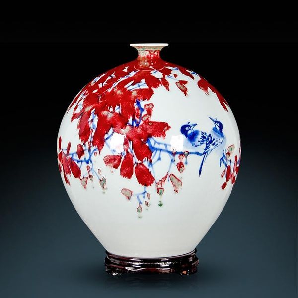 vases jingdezhen ceramic vase living room home decoration master of chinese style master's hand painting and good luck porcelain
vases jingdezhen ceramic vase living room home decoration master of chinese style master's hand painting and good luck porcelain