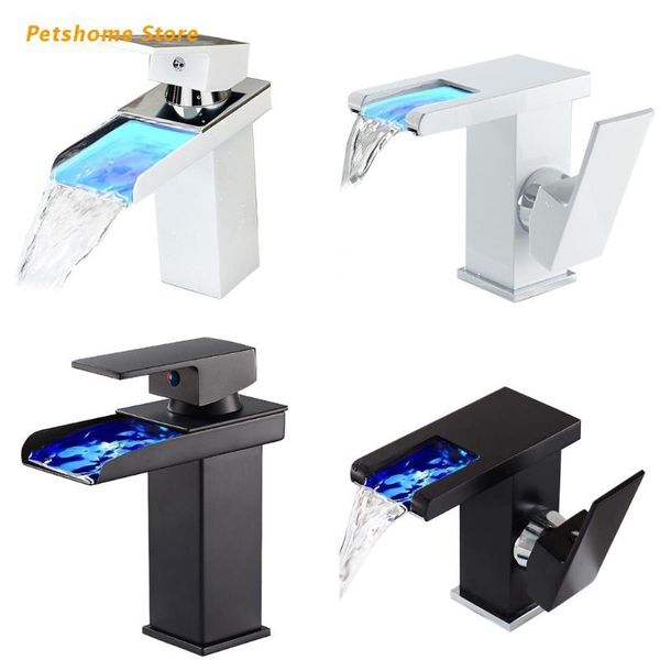 waterfall kitchen bathroom basin sink taps faucet temperature color change lx9c faucets
waterfall kitchen bathroom basin sink taps faucet temperature color change lx9c faucets