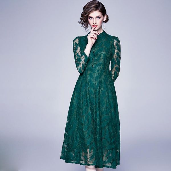 casual dresses summer work lace dress slim long sleeved mid-calf hollow out high waist party vestidos a-line elegant, Black;gray
casual dresses summer work lace dress slim long sleeved mid-calf hollow out high waist party vestidos a-line elegant, Black;gray