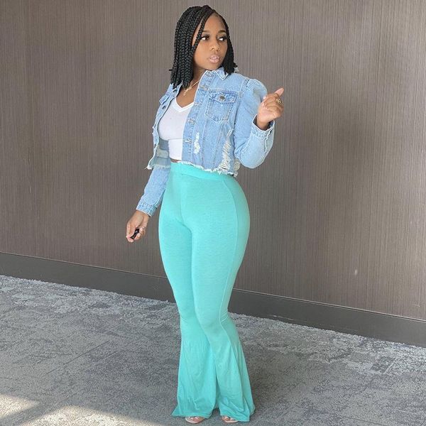 women's pants & capris 2021 spring and summer long woman solid color high waist casual flared tight trousers women, Black;white
women's pants & capris 2021 spring and summer long woman solid color high waist casual flared tight trousers women, Black;white