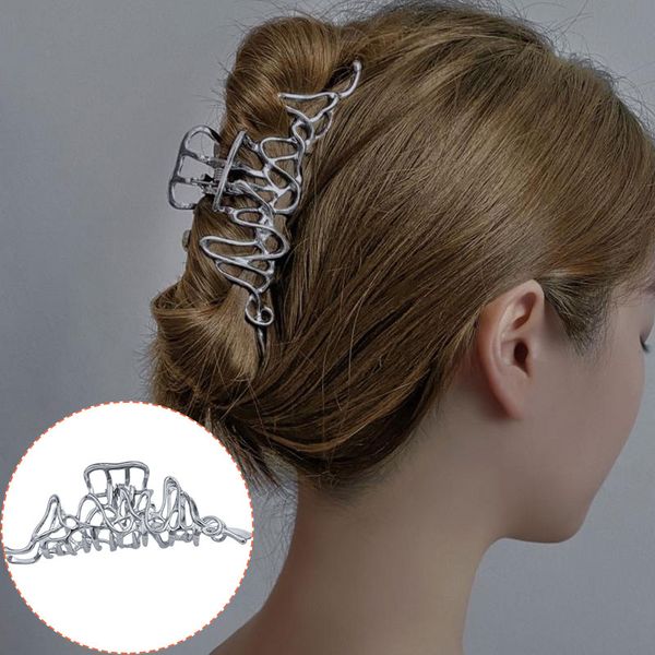 2021 fashion women elegant silver hollow geometric metal hair claw vintage hair clips hairpin fashion hair accessories, Golden;silver
2021 fashion women elegant silver hollow geometric metal hair claw vintage hair clips hairpin fashion hair accessories, Golden;silver