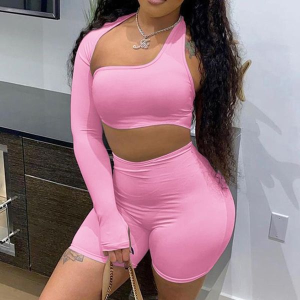 women's tracksuits 2 piece set summer short sleeve biker shorts collarless casual jogger cycling woman clothes cool, Gray
women's tracksuits 2 piece set summer short sleeve biker shorts collarless casual jogger cycling woman clothes cool, Gray