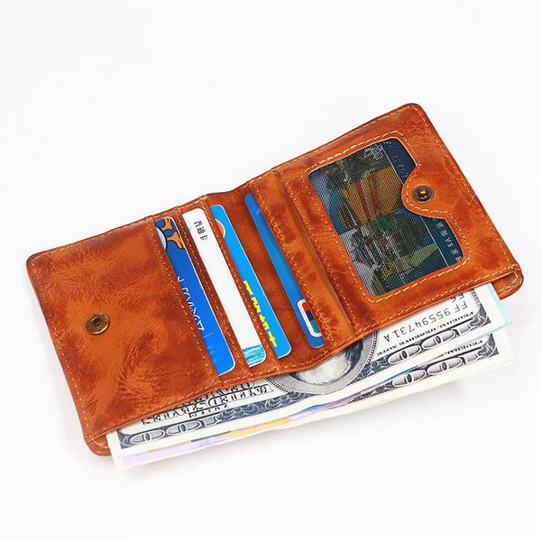 wallets men's leather wallet short first layer vegetable tanned cowhide retro fold small female, Red;black
wallets men's leather wallet short first layer vegetable tanned cowhide retro fold small female, Red;black