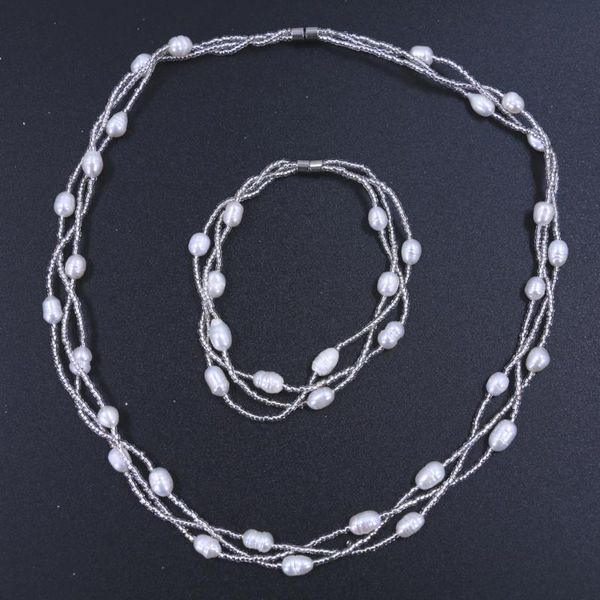 earrings & necklace fashion natrual freshwater pearls resin beads channeling bride wedding jewelry set bracelet and, Silver
earrings & necklace fashion natrual freshwater pearls resin beads channeling bride wedding jewelry set bracelet and, Silver