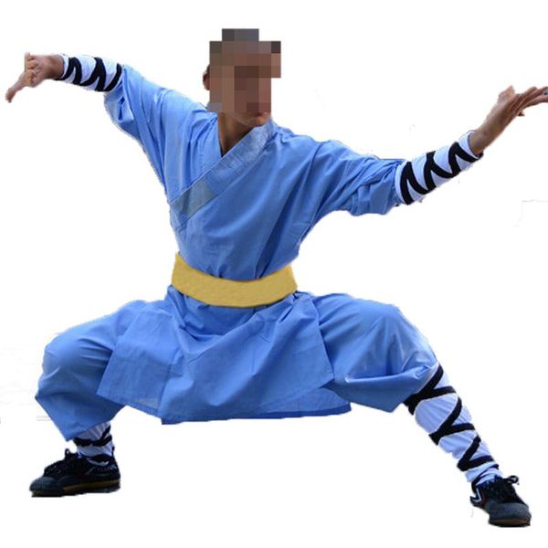 gym clothing cotton shaolin monk suits wing chun martal arts uniforms wushu blue, White;black 
gym clothing cotton shaolin monk suits wing chun martal arts uniforms wushu blue, White;black