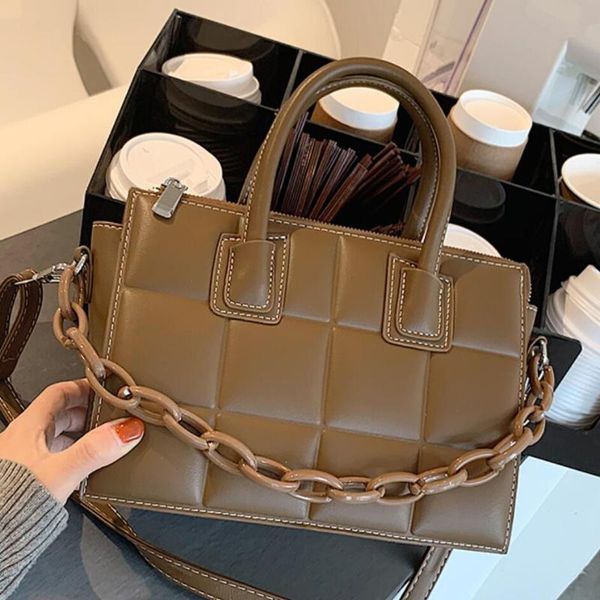 evening bags 2021 fashion elegant female plaid tote bag pu leather women's designer handbag vintage shoulder messenger
evening bags 2021 fashion elegant female plaid tote bag pu leather women's designer handbag vintage shoulder messenger