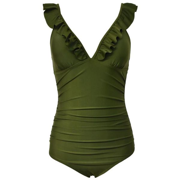 falbala flounce ruffles at front one piece swimsuit monokini swimsuit, green one-piece suits
falbala flounce ruffles at front one piece swimsuit monokini swimsuit, green one-piece suits