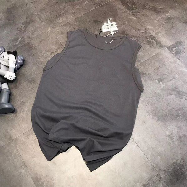 high version 2021 summer sleeveless cotton casual crew neck grey print backing pullover loose vest for men and women lovers, White
high version 2021 summer sleeveless cotton casual crew neck grey print backing pullover loose vest for men and women lovers, White