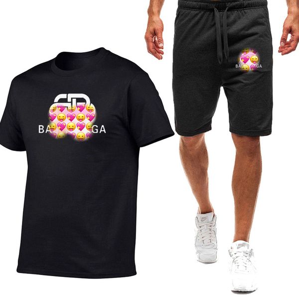 2021 summer men's casual sets tee +sporting shorts european spain brand round neck t-shirt women shorts sets, Gray
2021 summer men's casual sets tee +sporting shorts european spain brand round neck t-shirt women shorts sets, Gray