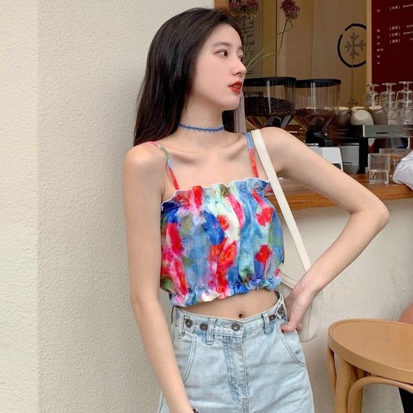 camis camisole short sling sleeveless printed vest women clothing blusas, White
camis camisole short sling sleeveless printed vest women clothing blusas, White