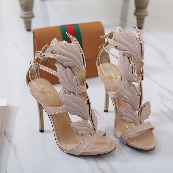 2021 new summer metal wings hollow gladiator sandals women high heels open toe pumps female fashion shoes woman size 40, Black
2021 new summer metal wings hollow gladiator sandals women high heels open toe pumps female fashion shoes woman size 40, Black