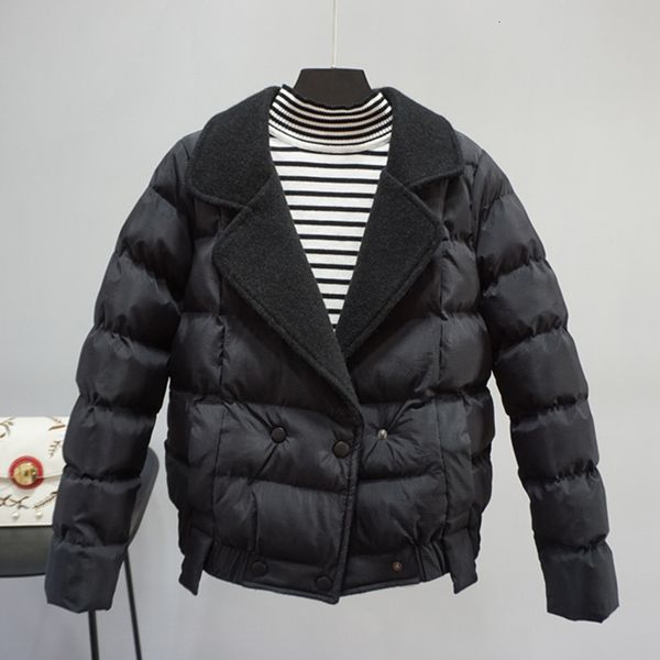 women's jackets cotton jacket women winter coat woolen suit collar double-breasted short clothes black beige outerwear female, Black;brown
women's jackets cotton jacket women winter coat woolen suit collar double-breasted short clothes black beige outerwear female, Black;brown