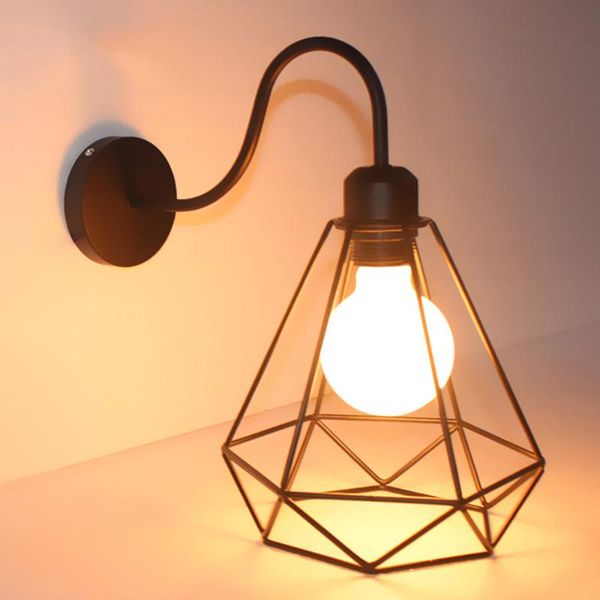 wall lamp e27 loft iron black lampshade vintage cage sconce lighting fixture modern indoor lamps
wall lamp e27 loft iron black lampshade vintage cage sconce lighting fixture modern indoor lamps