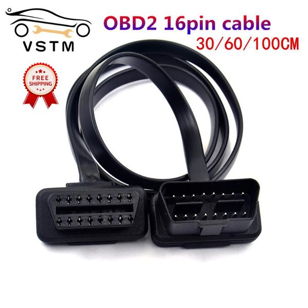 diagnostic tools quality 30/60/100cm flat+thin 16 pin socket obd obdii obd2 16pin male to female car scanner extension cable 8core connector
diagnostic tools quality 30/60/100cm flat+thin 16 pin socket obd obdii obd2 16pin male to female car scanner extension cable 8core connector